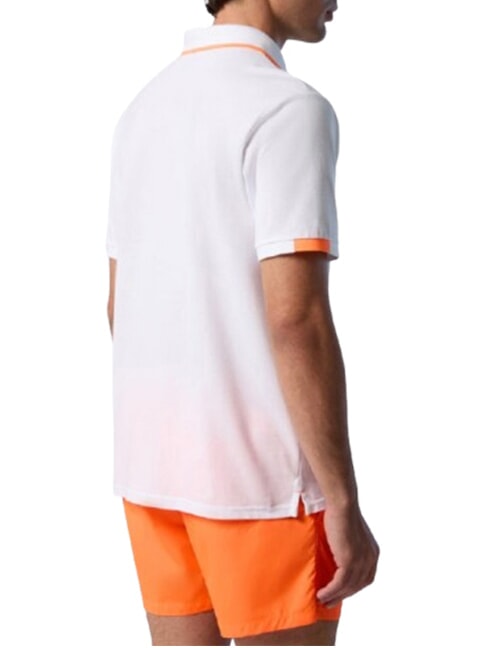 CORE Tricou polo din bumbac 100% alb - maiou Polo