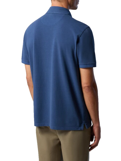 CORE Tricou polo cu logo brodat denim &icirc;nchis la culoare - maiou Polo