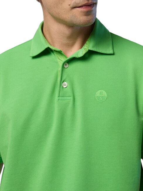 CORE Tricou polo cu logo brodat verde de vară - maiou Polo