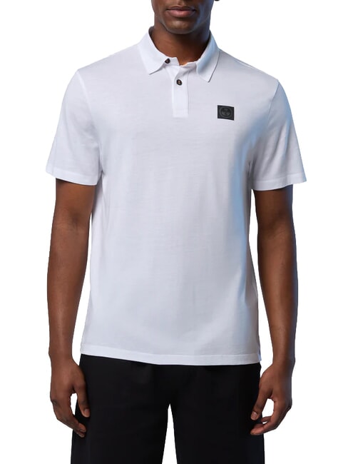 NORTH TECH Tricou polo cu m&acirc;necă scurtă alb - maiou Polo