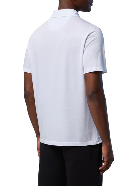 NORTH TECH Tricou polo cu m&acirc;necă scurtă alb - maiou Polo