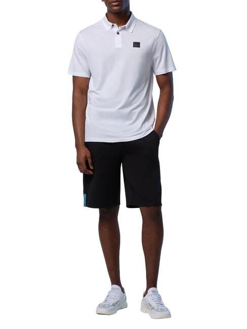 NORTH TECH Tricou polo cu m&acirc;necă scurtă alb - maiou Polo