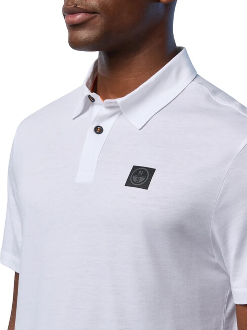 NORTH TECH Tricou polo cu m&acirc;necă scurtă alb - maiou Polo