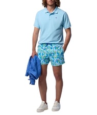 NORTH SAILS COLLAR STRIPED Tricou polo cu maneca scurta din bumbac albastru pal - maiou Polo - 5