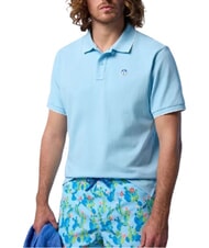 NORTH SAILS COLLAR STRIPED Tricou polo cu maneca scurta din bumbac albastru pal - maiou Polo - 2