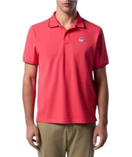 NORTH SAILS COLLAR STRIPED Tricou polo cu maneca scurta din bumbac geranium - maiou Polo - 2
