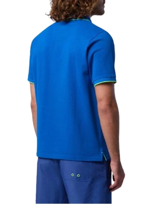 CORE Tricou polo din bumbac 100% plajă albastră - maiou Polo