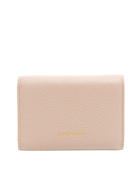 MAGIE Portofel mediu din piele ciocănită rozete - Portofele femei