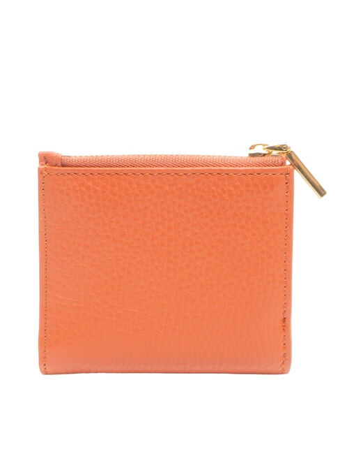 METALLIC SOFT Mini portofel din piele roșu de grenadină - Portofele femei