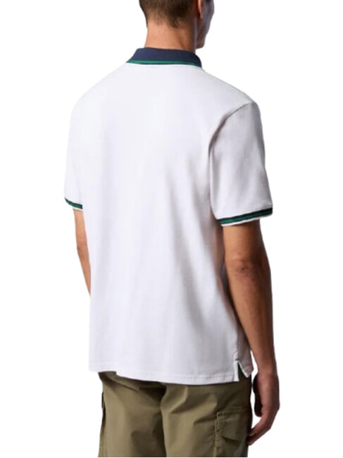 CORE Tricou polo cu m&acirc;necă scurtă din bumbac alb - maiou Polo