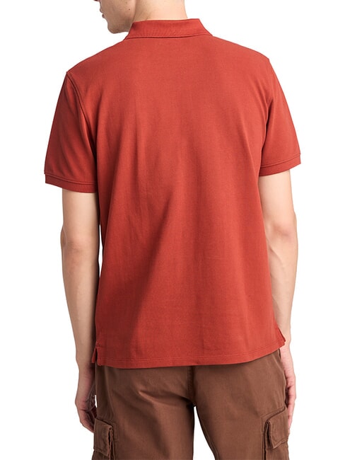 MILLERS RIVER Tricou polo din bumbac henna arsă - maiou Polo