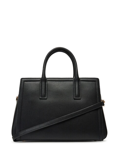 LAILA Geantă de m&acirc;nă din piele cu curea de umăr negru - Genți femei