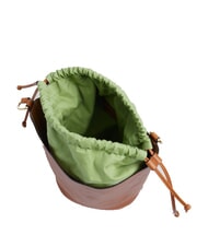 THE BRIDGE LUCE Geantă tip găleată din piele BROWN - Genți femei - 4