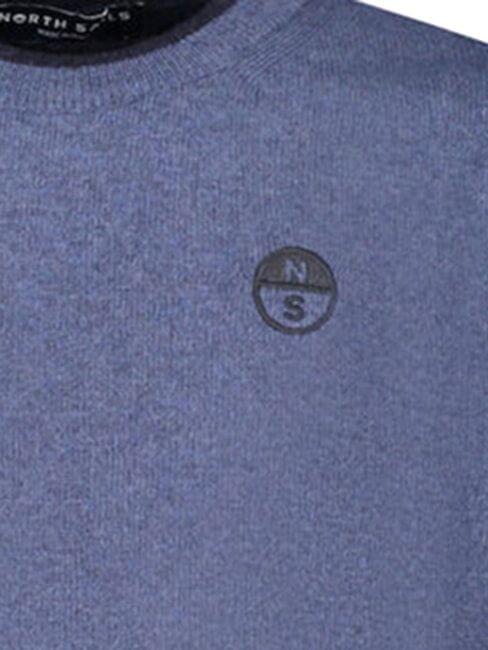 CORE Pulover din amestec de cașmir melanj albastru China - Pulovere pentru bărbați