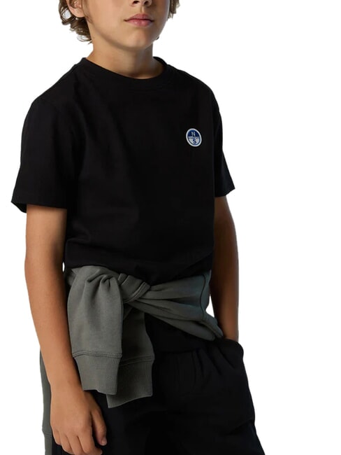 CORE Tricou cu guler rotund negru - Tricou copil