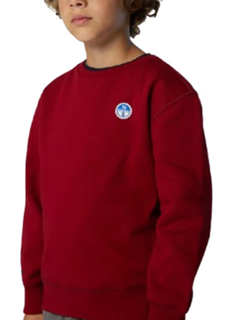 CORE Hanorac unisex din bumbac organic dalie roșie - Hanorac pentru bebeluși