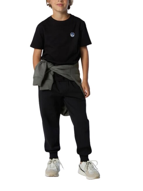 CORE Tricou cu guler rotund negru - Tricou copil