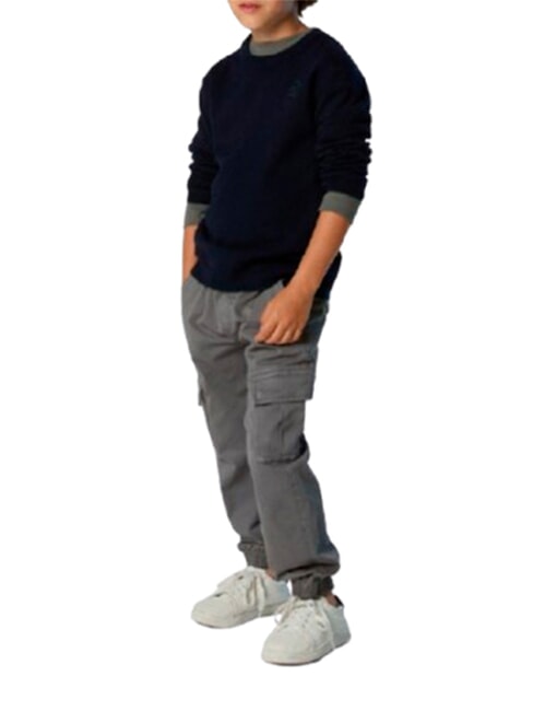 CORE Tricou cu guler rotund albastru marin - Tricou copil