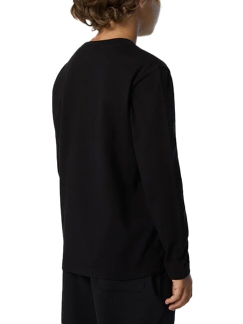 CORE Tricou cu m&acirc;necă lungă negru - Tricou copil