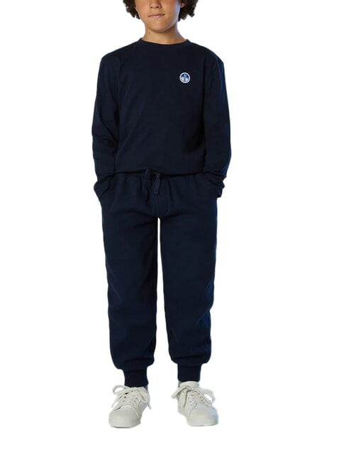 CORE Tricou cu m&acirc;necă lungă albastru marin - Tricou copil