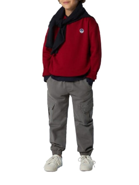 CORE Hanorac unisex din bumbac organic dalie roșie - Hanorac pentru bebeluși