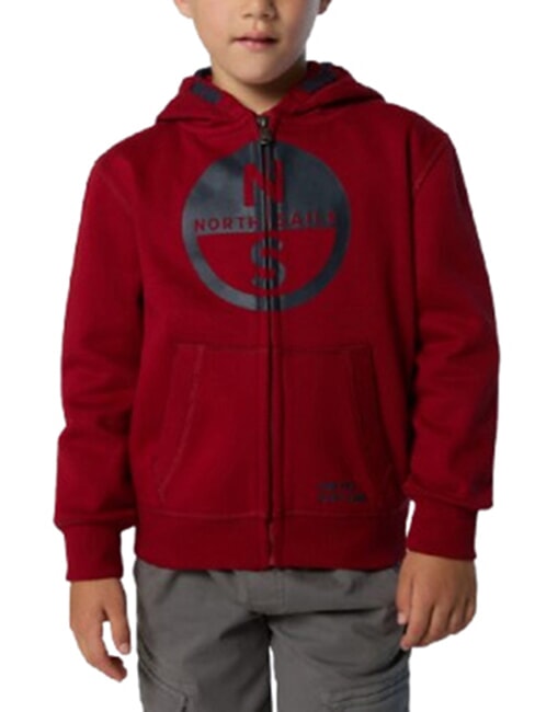 CORE Hanorac unisex dalie roșie - Hanorac pentru bebeluși