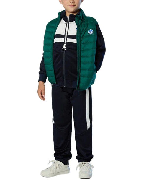 EXPLORER Jachetă fără m&acirc;neci cu puf biom forestier - Jachete pentru copii