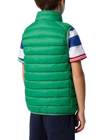 EXPLORER Jachetă unisex fără m&acirc;neci din puf albina verde - Jachete pentru copii