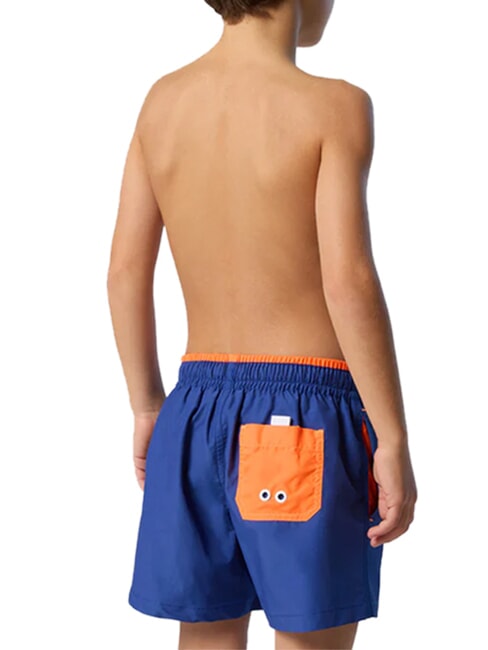 BASIC Pantaloni scurți boxer de plajă &icirc;n stil volei albastru electric - Costume de baie pentru copii