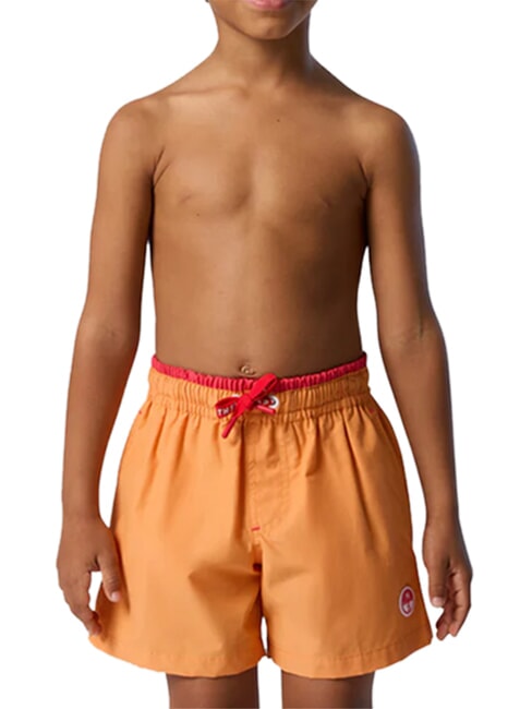 BASIC Pantaloni scurți boxer de plajă &icirc;n stil volei portocaliu deschis - Costume de baie pentru copii