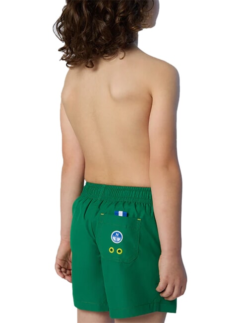 BASIC Costum de boxer albina verde - Costume de baie pentru copii