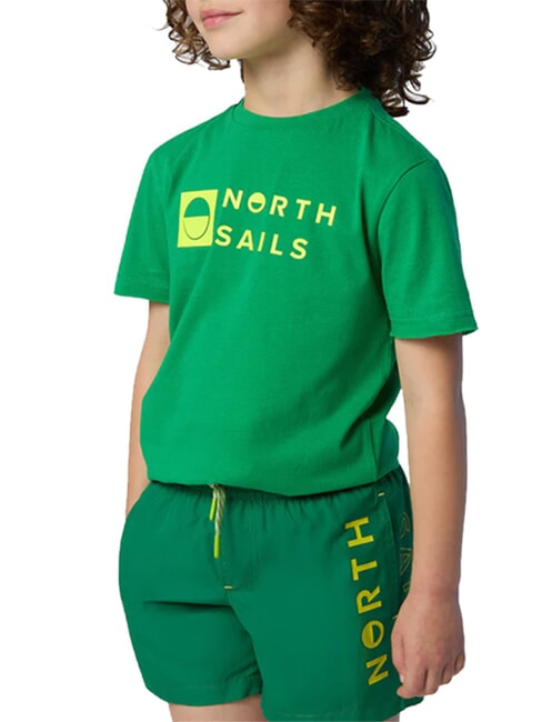 BASIC Costum de boxer albina verde - Costume de baie pentru copii