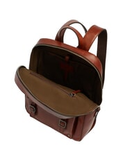 THE BRIDGE GALILEO Rucsac pentru laptop de 13", din piele Maro / Ruteniu - Rucsacuri pentru școală și timp liber - 4