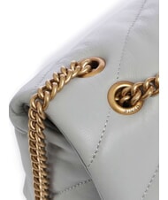 PINKO MINI LOVE BAG Geanta Nappa gri perlat-auriu antic - Genți femei - 3