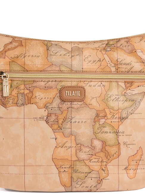 SOFT PETALS Geantă de umăr TUTUN - Genți femei