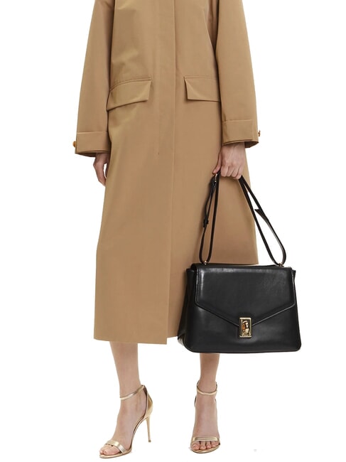 MERIDIANA  Geantă de piele negru - Genți femei