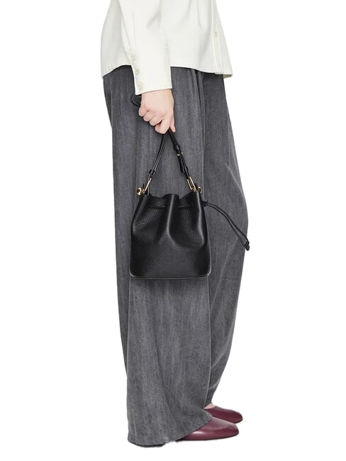 CAMPIONARIO - SFERA Mini găleată de umăr negru - Genți femei