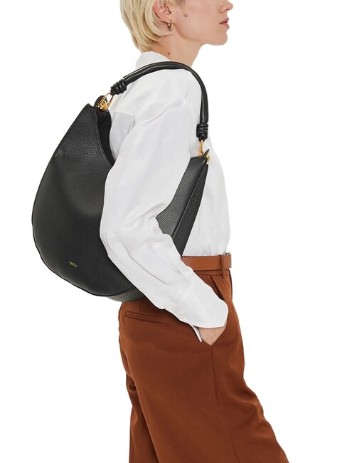 CAMPIONARIO - SFERA Geantă de umăr hobo negru - Genți femei