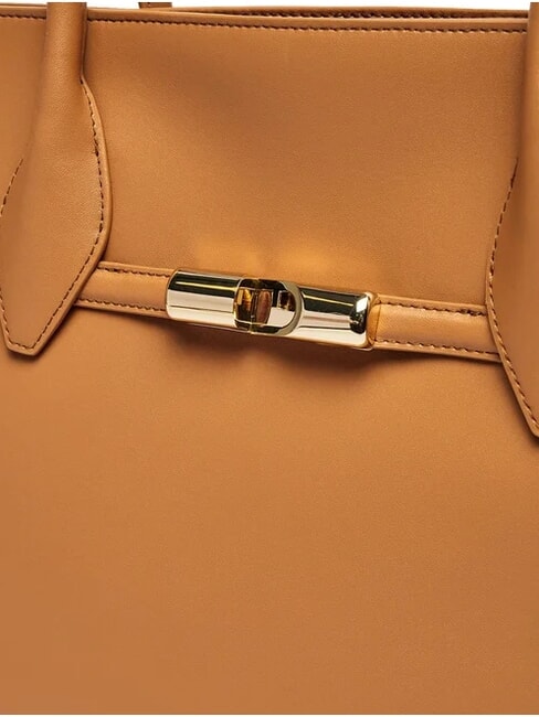 GOCCIA  Geantă de cumpărături din piele coniac - Genți femei