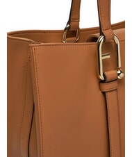 FURLA NUVOLA  Geantă de umăr din piele coniac - Genți femei - 4