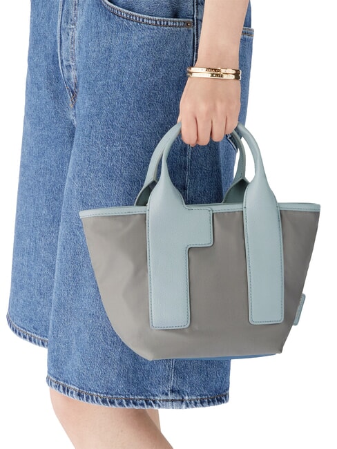 PIUMA  Mini geantă de cumpărături cu curea de umăr frasin+celest+artemisia - Genți femei