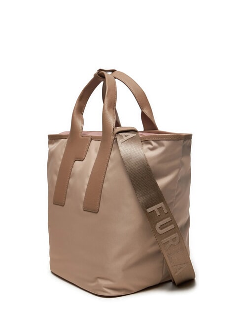 PIUMA  Geantă de m&acirc;nă cu curea de umăr balerină i+alba+greige - Genți femei