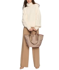 FURLA PIUMA  Geantă de m&acirc;nă cu curea de umăr balerină i+alba+greige - Genți femei - 5