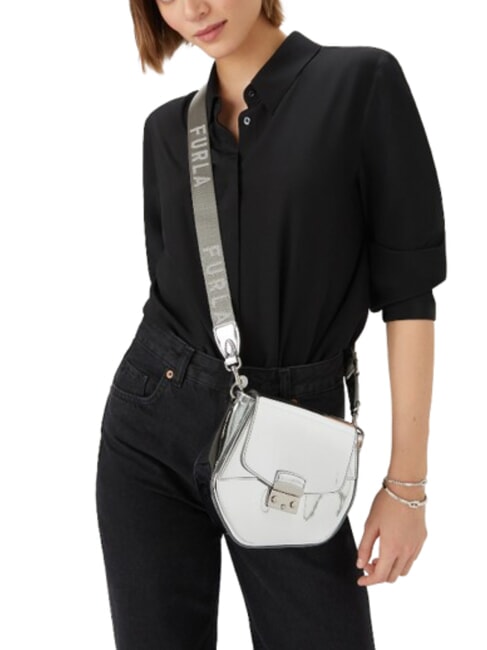 CAMPIONARIO - METROPOLIS  Geantă de umăr culoare argintiu + argintiu deschis - Genți femei