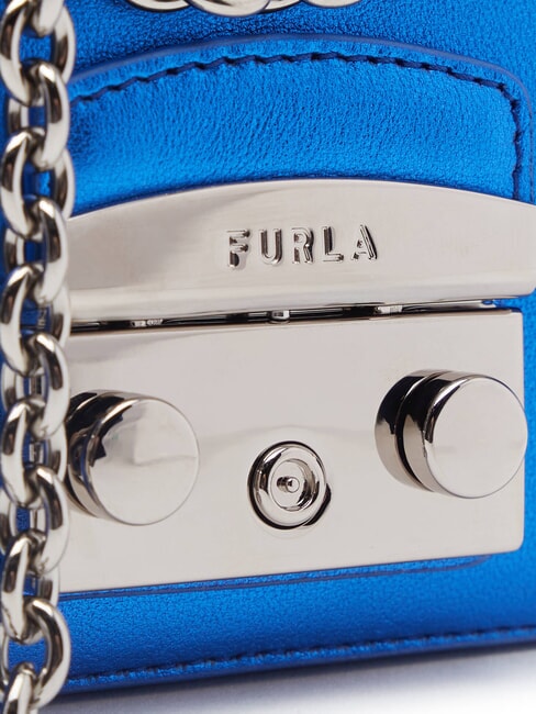 METROPOLIS  Micro Bag cu dublă portabilitate albastru cobalt - Genți femei