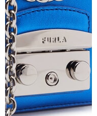 FURLA CAMPIONARIO - METROPOLIS  Micro Bag cu dublă portabilitate albastru cobalt - Genți femei - 4