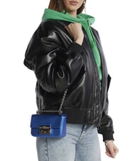 FURLA METROPOLIS  Micro Bag cu dublă portabilitate albastru cobalt - Genți femei - 6
