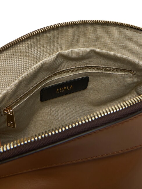 CAMPIONARIO - ERICA  Geantă din piele, fabricată &icirc;n Italia coniac - Genți femei