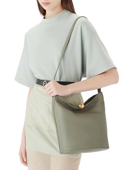 CAMPIONARIO - SFERA Geantă de umăr, piele agaveb - Genți femei