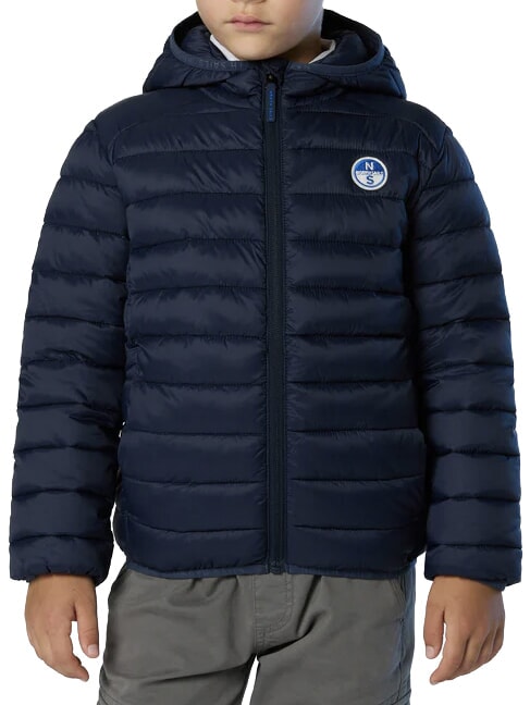 EXPLORER Geacă unisex cu puf albastru marin - Jachete pentru copii